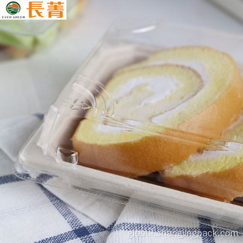 Bagasse Pulp Sushi Container Ever Green 100% compostable biodegradable sushi container Factory